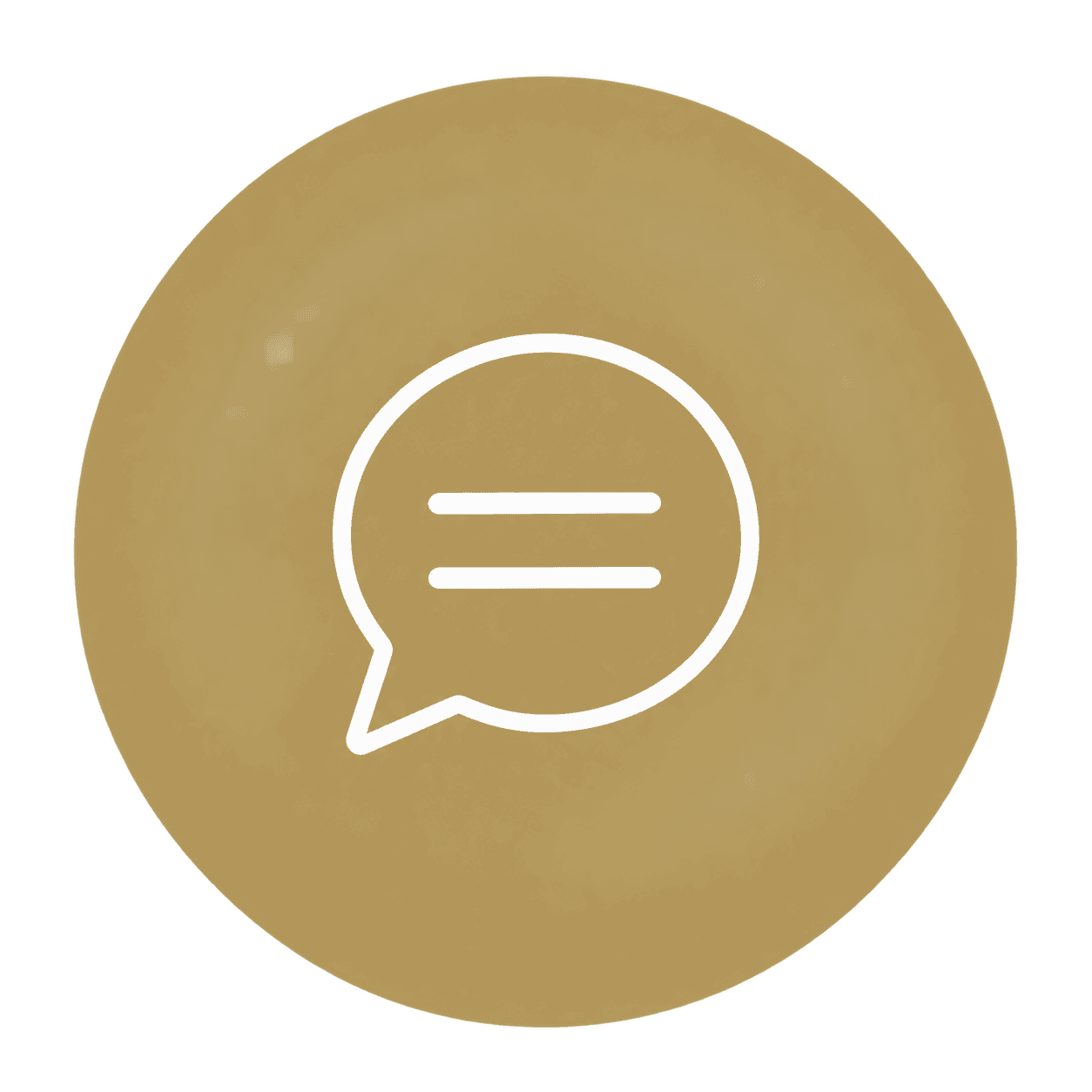 Dedicated support speech bubble